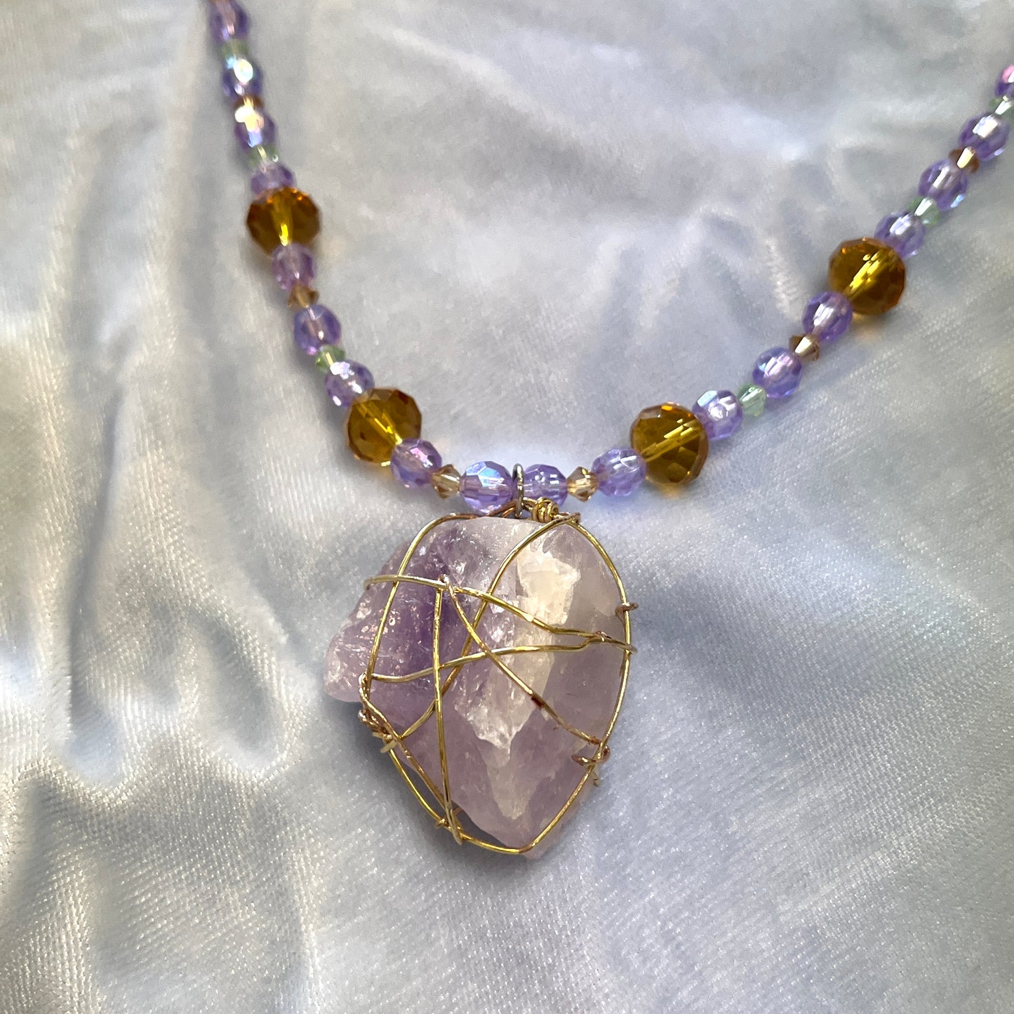 Spellbound Crystal Wrapped Necklace