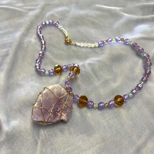 Spellbound Crystal Wrapped Necklace