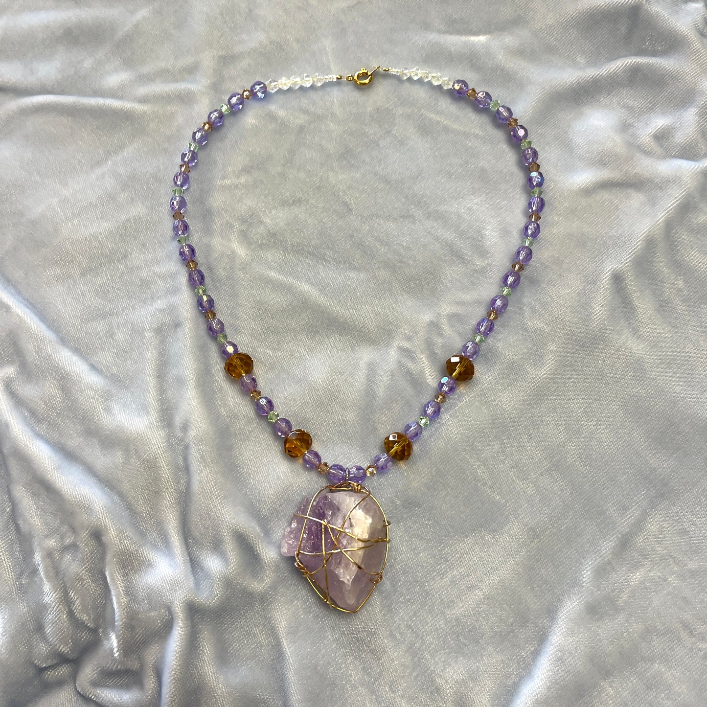 Spellbound Crystal Wrapped Necklace